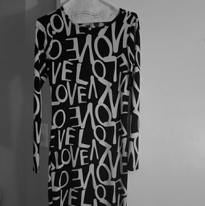 Dress that have words love